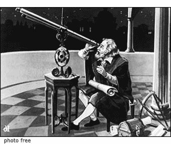 Galileo Galilei al telescopio