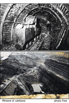 miniera di carbo,  estrazione 
