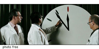orologio del tempo, mancano cinque minuti!